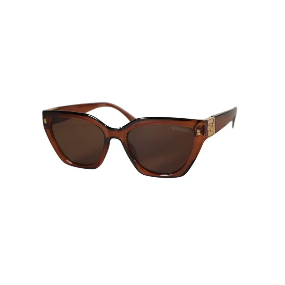 Steve Madden SHAINEY Cat Eye Women's Sunglasses - Chocolate Brown/Brown - NWT